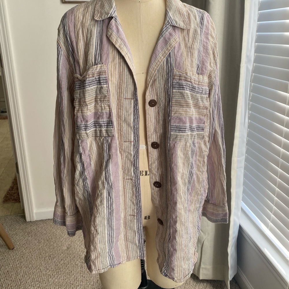 Free People Button Down Blouse